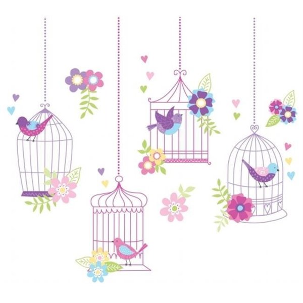 Wall Pops WallPops WPK0625 Chirping The Day Away Wall Art Kit Decals WPK0625